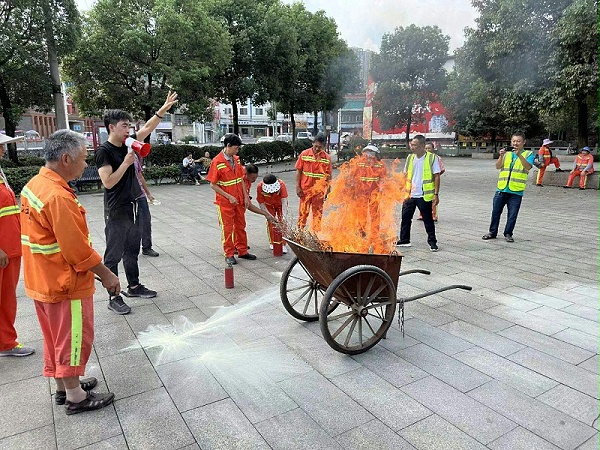 乐冠体育环保：金沙分公司消防演练
