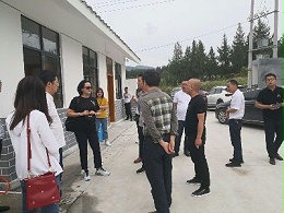 贵州省生态环境厅等领导到乐冠体育环保思南县城乡生活垃圾收运项目考察